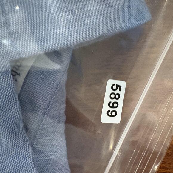 Abercrombie Kids Shirt Boys Size 11/12 Blue Button Down Long Sleeve Moose Logo - Picture 11 of 11